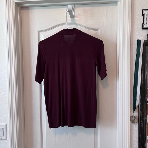 American Eagle Tie Neck T shirt - Picture 2 of 3